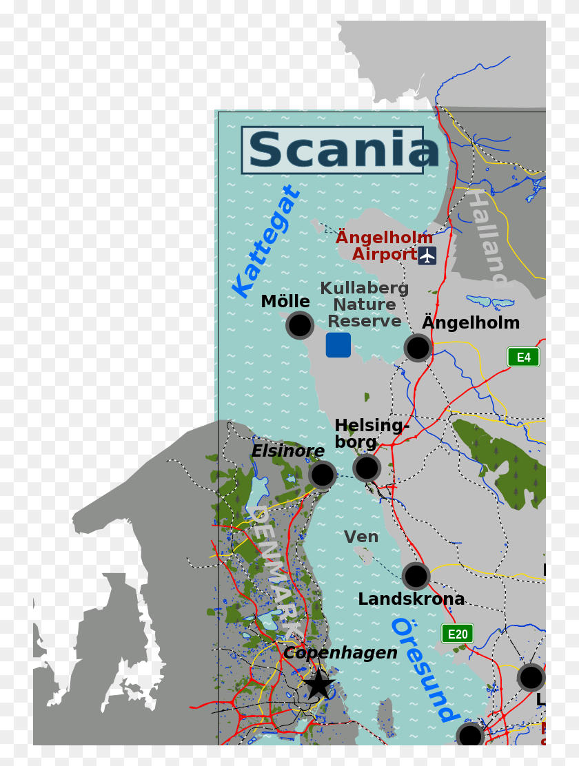 744x1052 Файл Scania Svg Роскилле Фьорд, Карта, Схема, Участок Hd Png Скачать