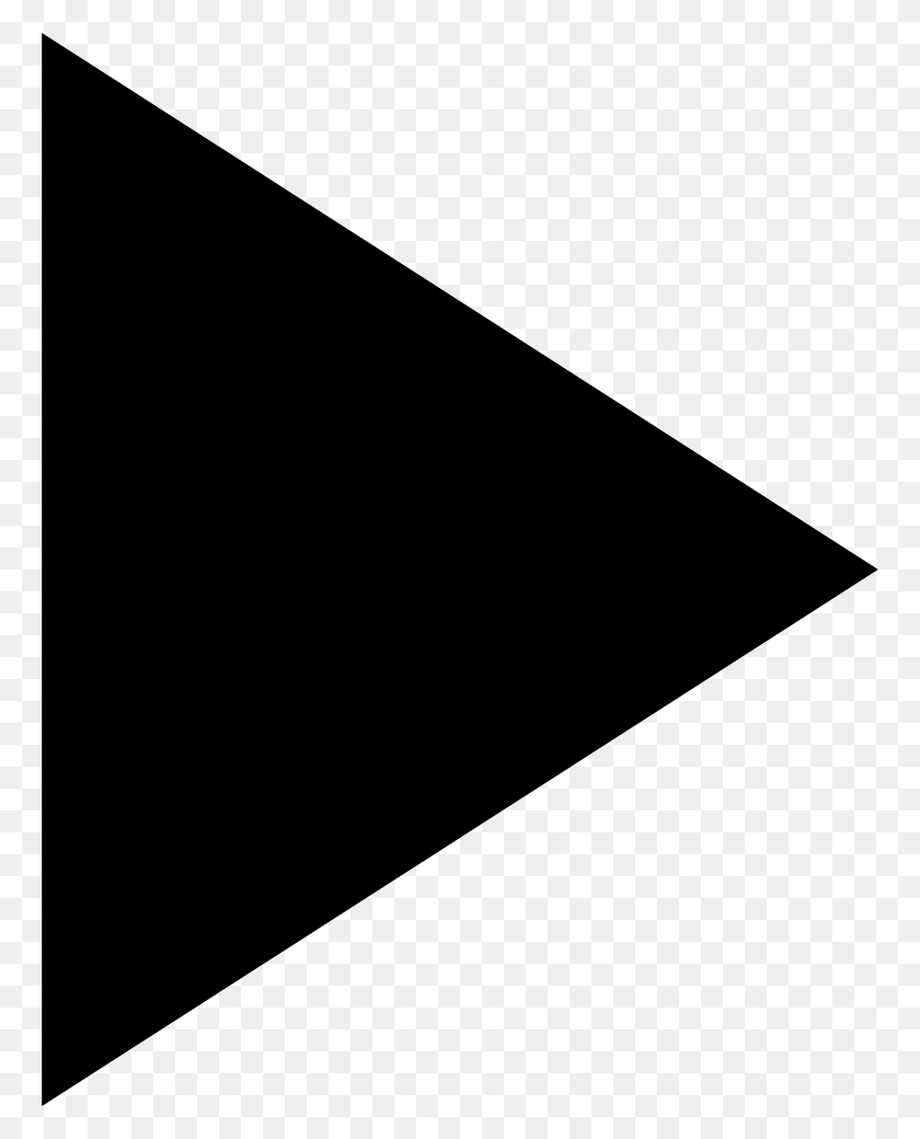 764x980 Файл Простая Кнопка Воспроизведения, Треугольник Hd Png Скачать