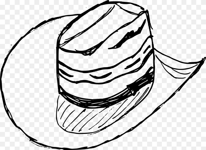 File Size Cowboy Hat, Gray PNG