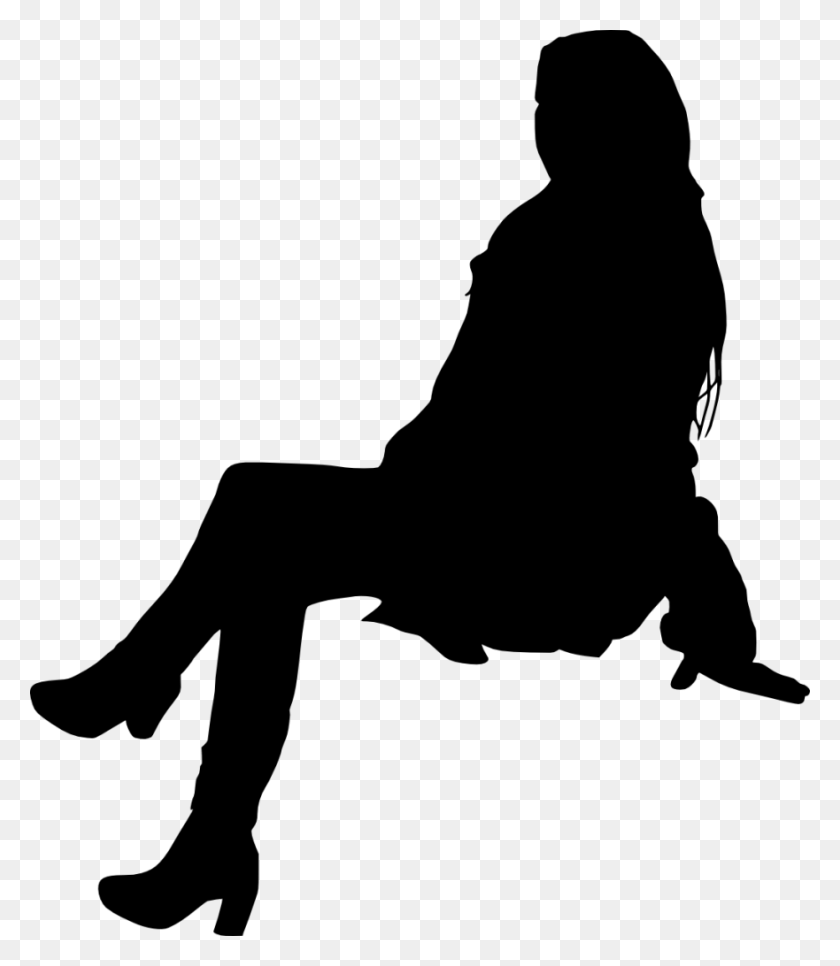 881x1024 File Size People Sitting Silhouette, Gray, World Of Warcraft HD PNG Download