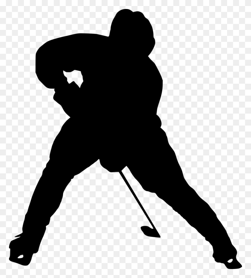 918x1024 File Size Silhouette Transparent Background Hockey Player Svg, Gray, World Of Warcraft HD PNG Download