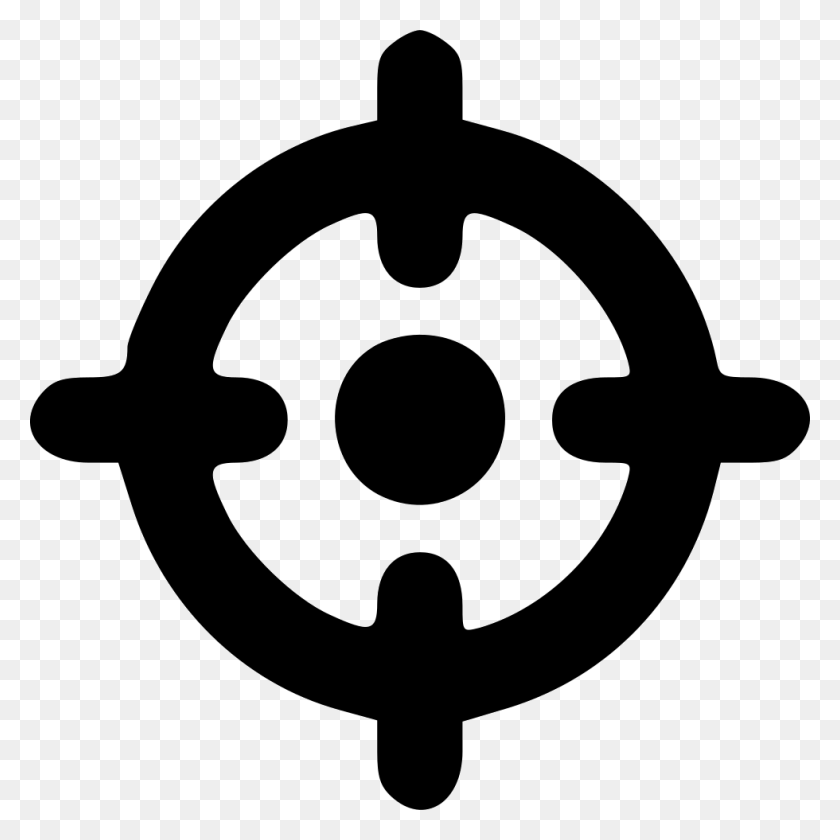 980x980 File Sniper Target Logo, Steering Wheel, Stencil HD PNG Download