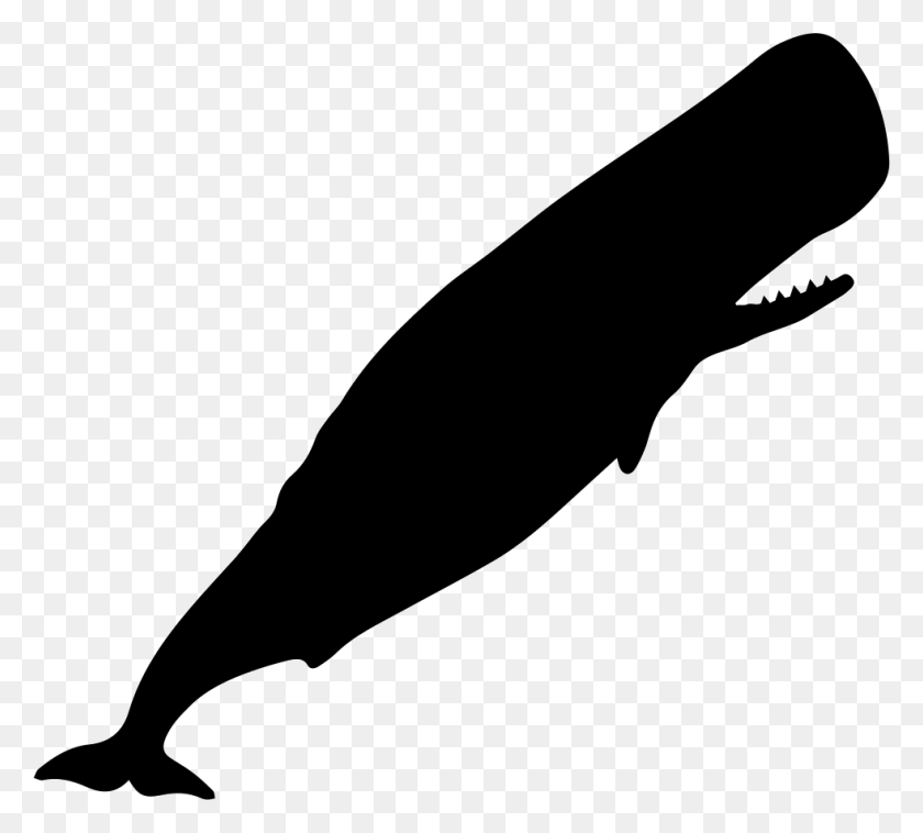 981x878 File Sperm Whale Silhouette, Animal, Stencil HD PNG Download