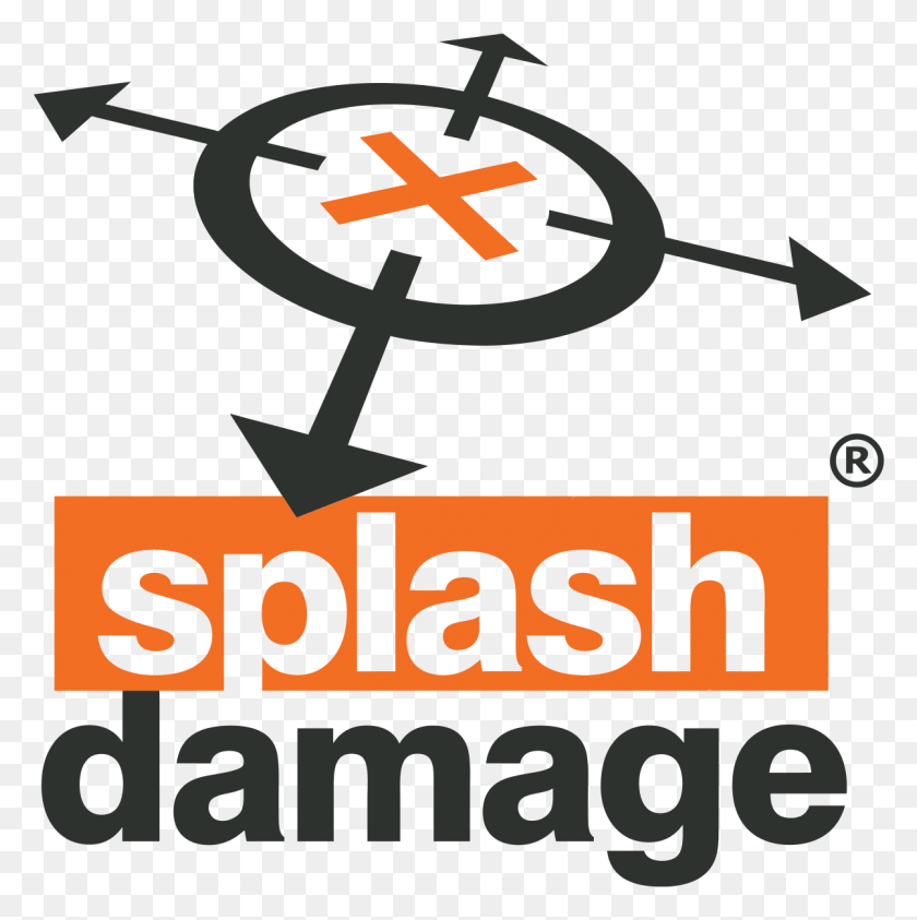 1202x1207 File Splash Damage Svg Splash Damage Logo, Text, Poster, Advertisement HD PNG Download