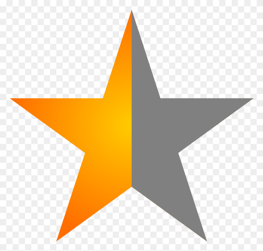 980x933 File Star Half Svg Star Half, Symbol, Star Symbol, Cross HD PNG Download