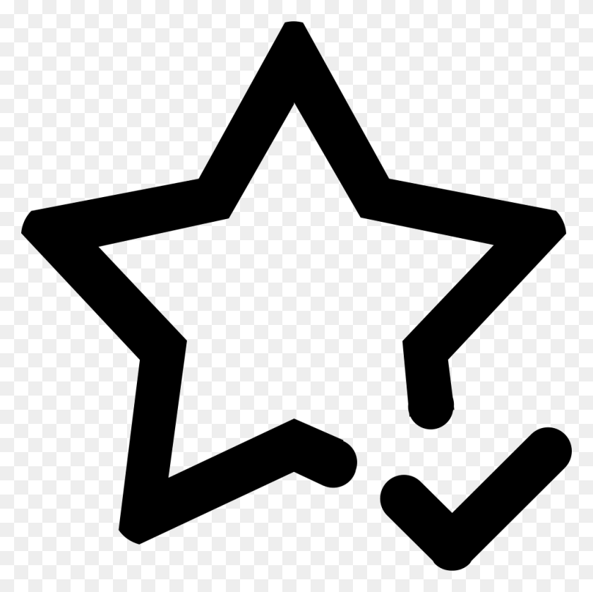 980x978 File Star Icon Outline, Axe, Tool, Symbol HD PNG Download