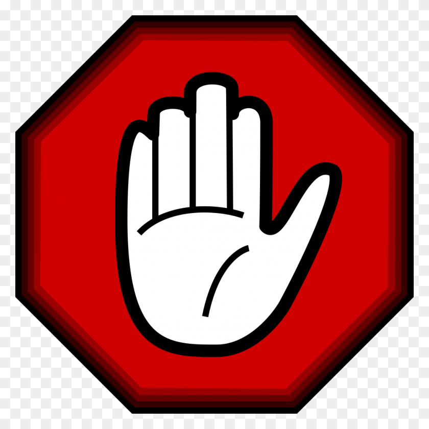1024x1024 File Stop Hand Svg Stop Hand, Symbol, Stopsign, Road Sign HD PNG Download