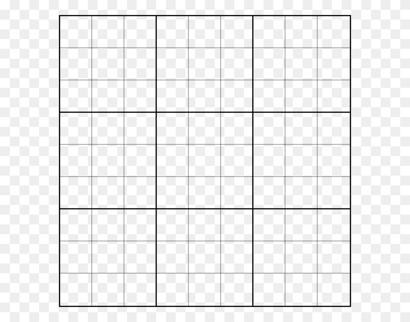 600x600 File Sudoku Template Svg Wikimedia Commons Filesudoku Tic Tac Toe Paper Game, Gray, World Of Warcraft HD PNG Download