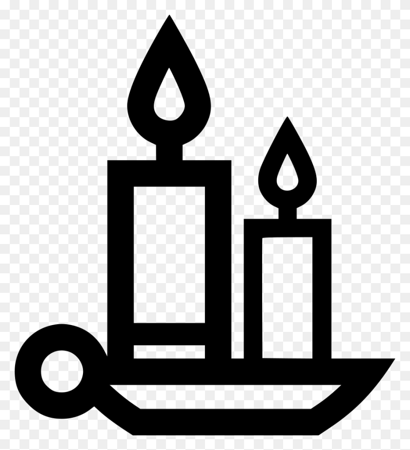 886x980 File Svg, Symbol, Candle, Lawn Mower HD PNG Download