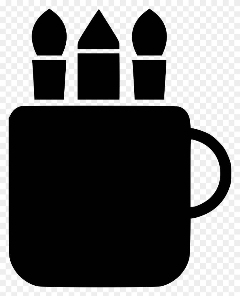 784x980 File Svg, Coffee Cup, Cup, Stencil HD PNG Download