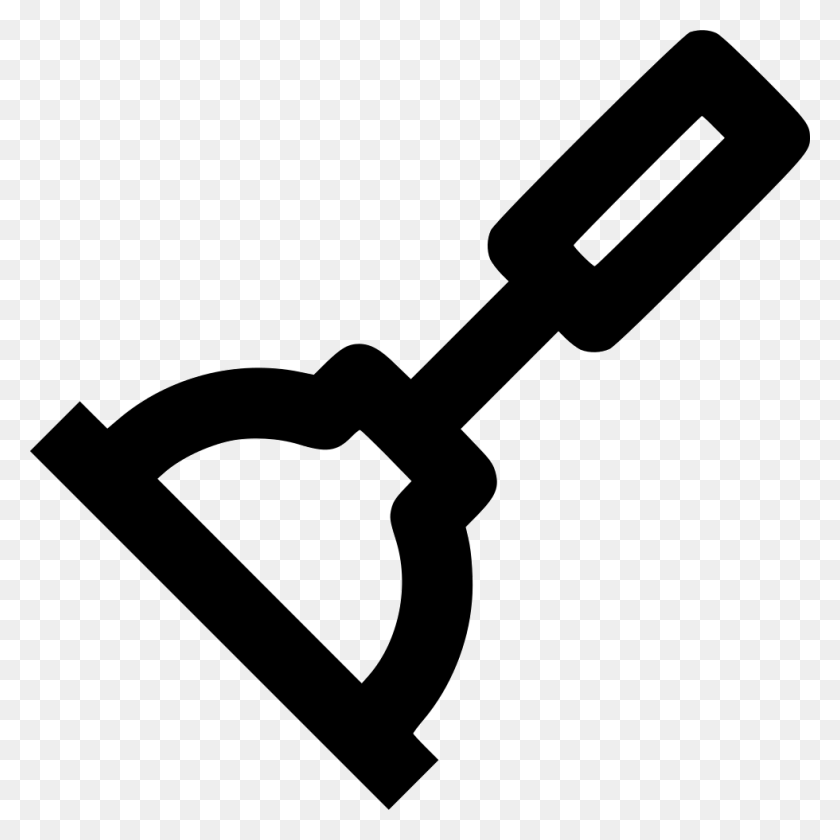 980x980 File Svg, Shovel, Tool, Stencil HD PNG Download