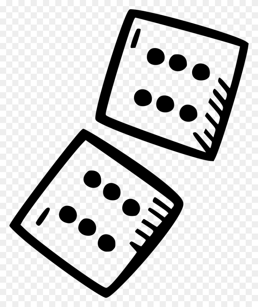 814x980 Descargar Png File Svg, Juego, Domino, Dados Hd Png