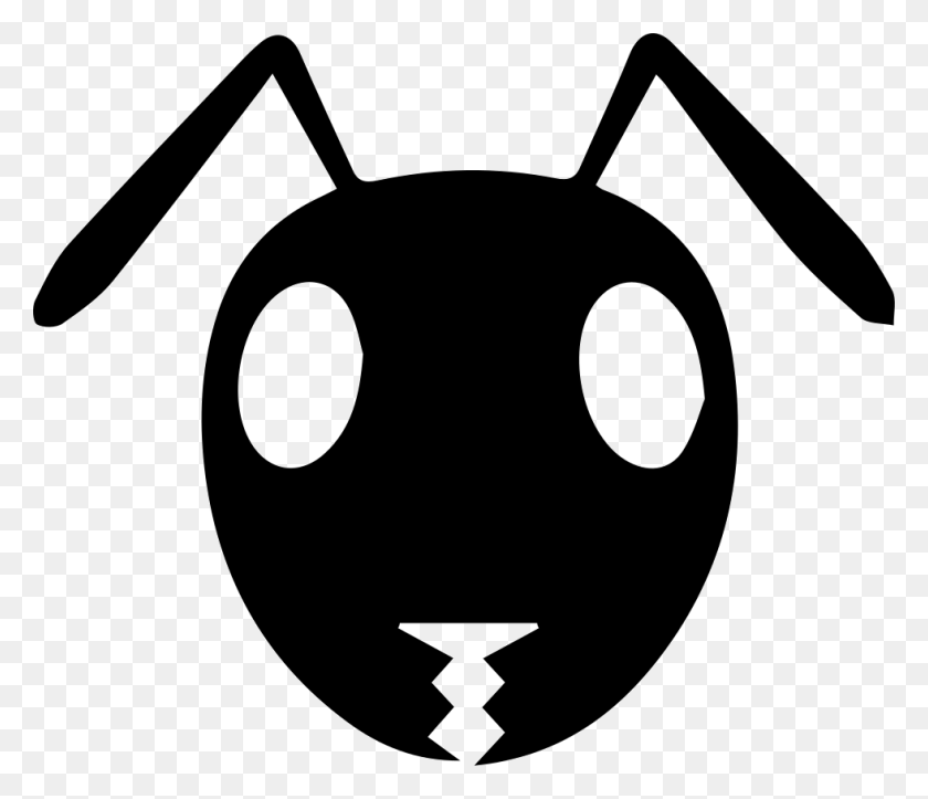 980x834 File Svg Ant Icon, Stencil, Insect, Invertebrate HD PNG Download