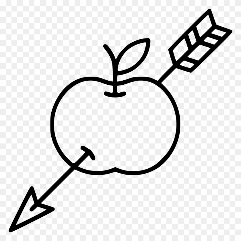 980x980 Descargar Png File Svg Apple Flecha Transparente, Planta, Fruta, Alimentos Hd Png