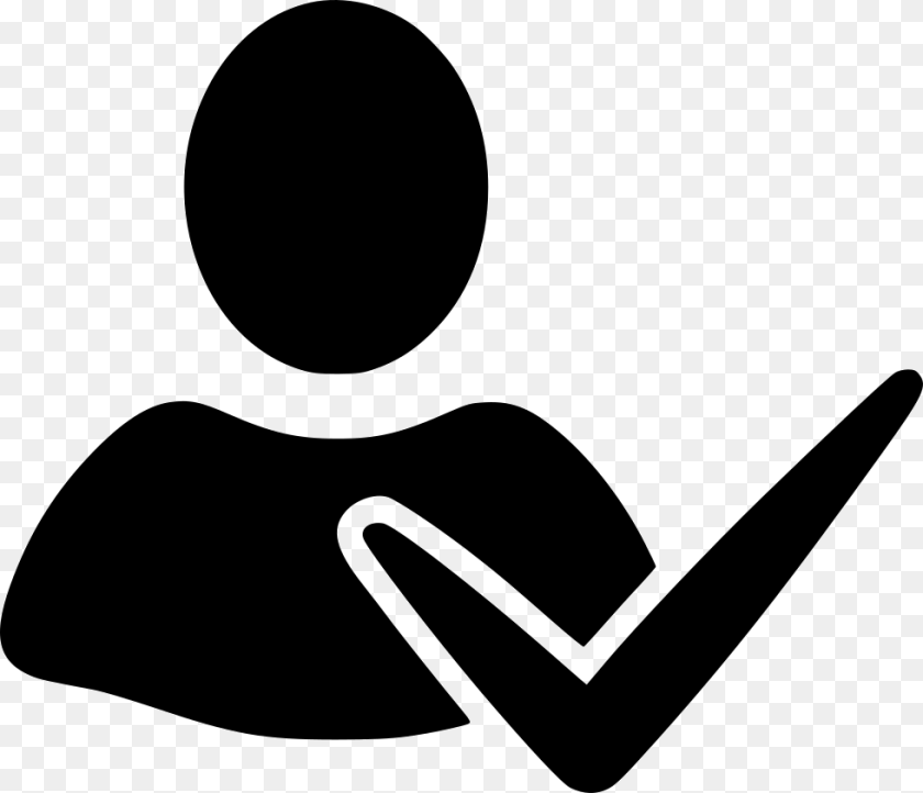 File Svg Approve, Silhouette, Stencil, Person, Reading Sticker PNG