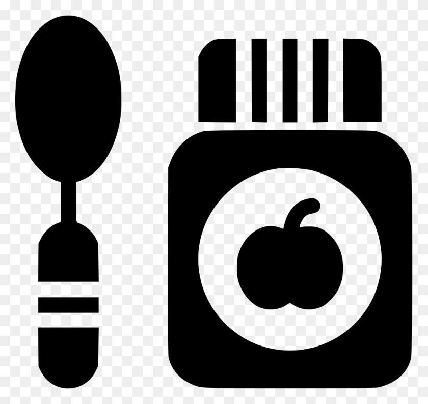 981x924 File Svg Baby Food Icon, Electronics, Stencil, Light HD PNG Download