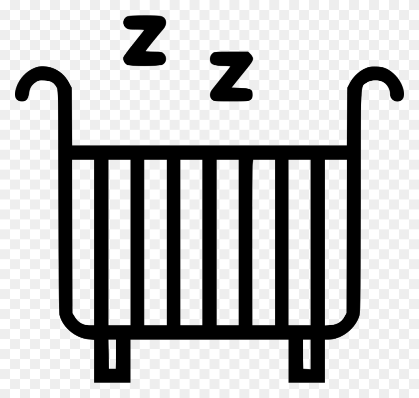 980x928 Файл Svg Baby Sleep Icon, Забор, Ворота, Символ Hd Png Скачать