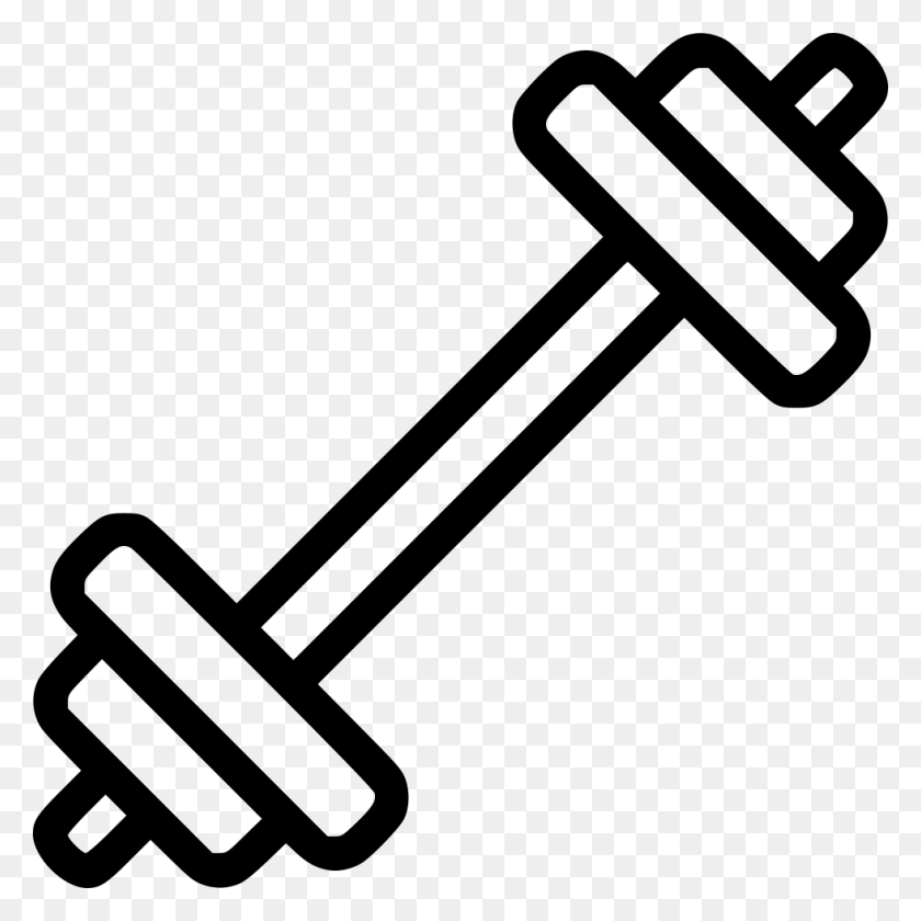 980x980 File Svg Barbell Icon, Hammer, Tool, Mallet HD PNG Download