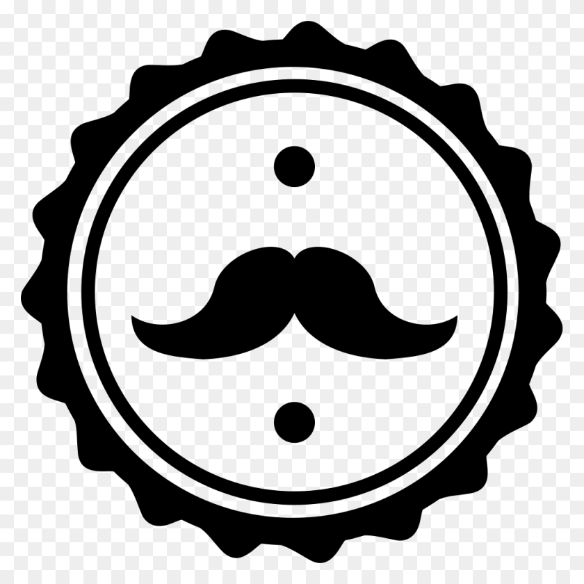 981x982 File Svg Barber Shop Icons, Stencil, Mustache HD PNG Download