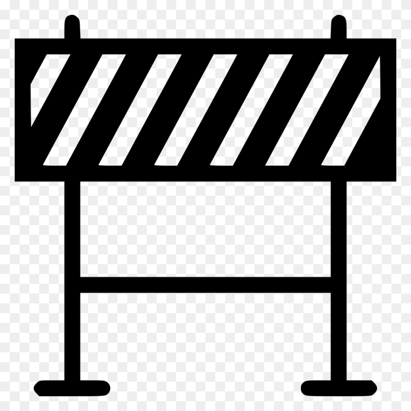 980x980 File Svg Barricade Icon, Fence, Hurdle HD PNG Download