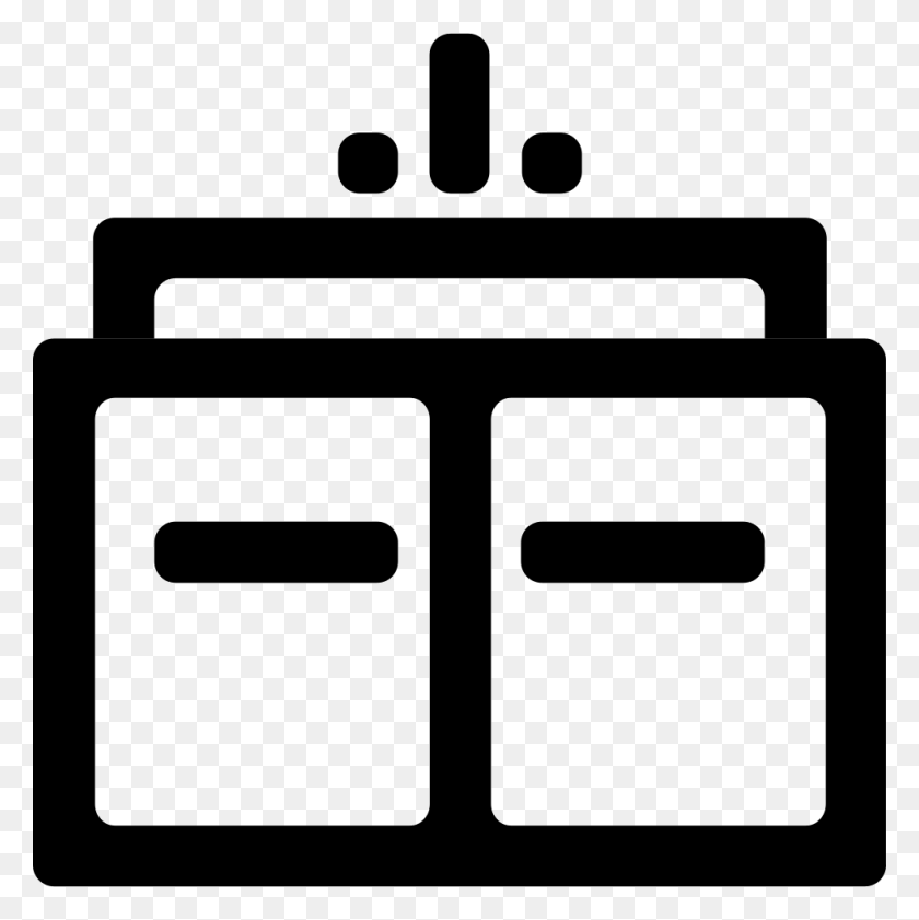980x982 File Svg Bathroom Cabinet Icon, Stencil, Buckle, Wall HD PNG Download