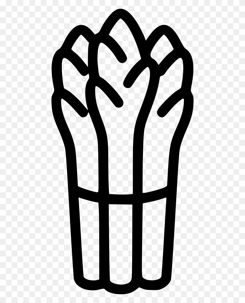 488x980 File Svg Black And White Asparagus, Stencil, Light, Hand HD PNG Download
