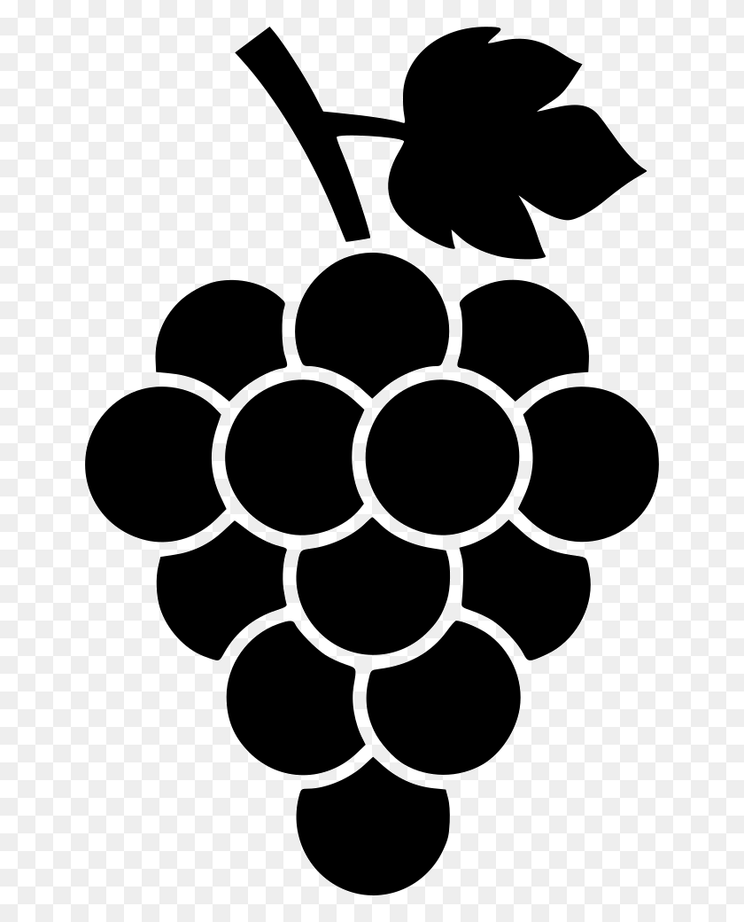 648x980 File Svg Black And White Grape, Stencil, Rug HD PNG Download