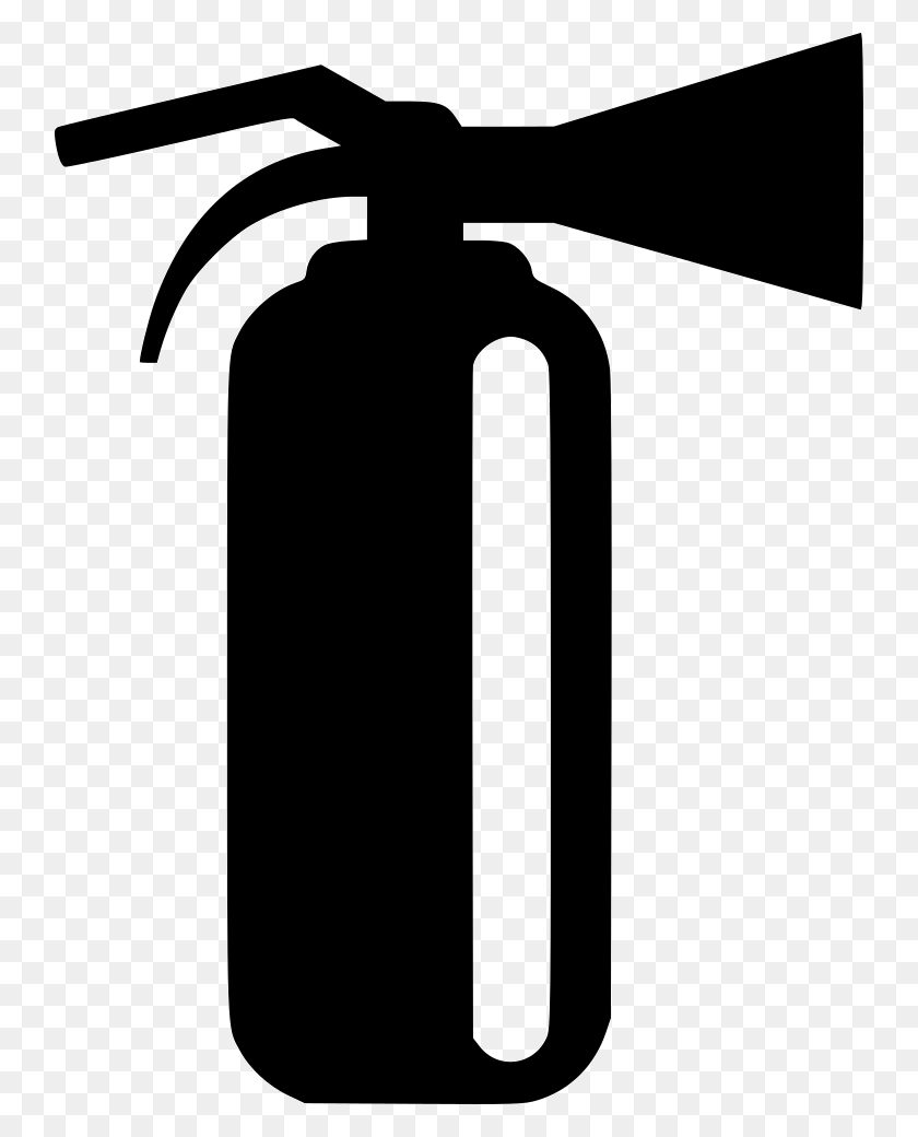 742x980 File Svg Black Fire Extinguisher, Axe, Tool, Machine HD PNG Download