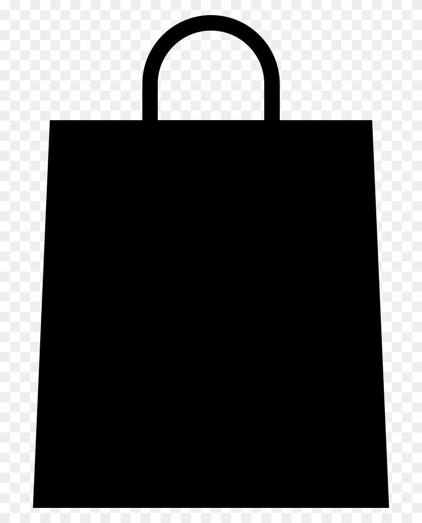 710x980 File Svg Black Paper Bag Vector, Shopping Bag, Tote Bag HD PNG Download