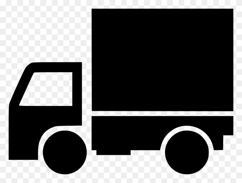 980x724 File Svg Box Truck Icon, Van, Vehicle, Transportation HD PNG Download