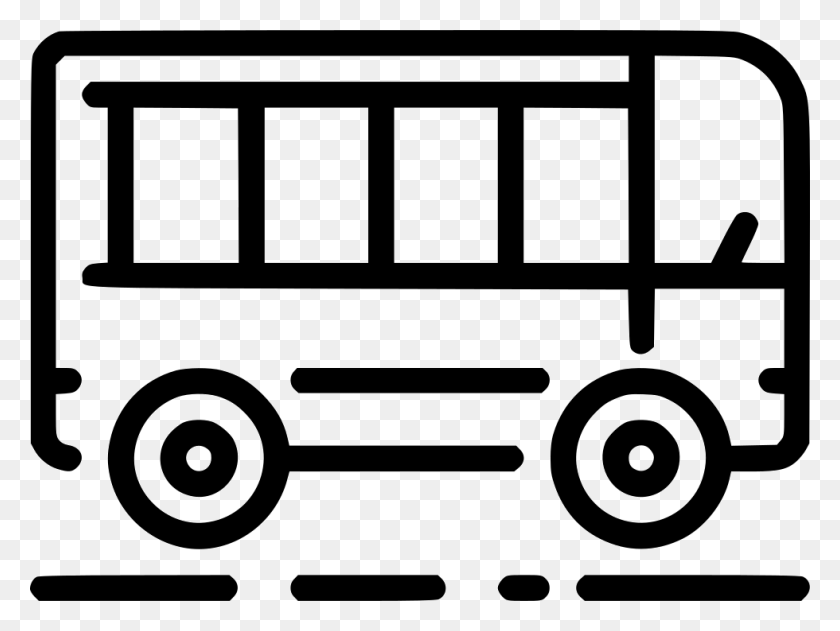 980x718 File Svg Bus, Vehicle, Transportation, Van HD PNG Download