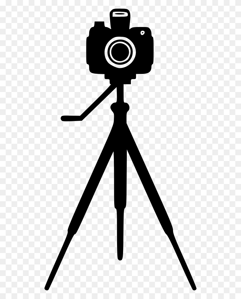 532x980 File Svg Camera With Stand, Tripod HD PNG Download
