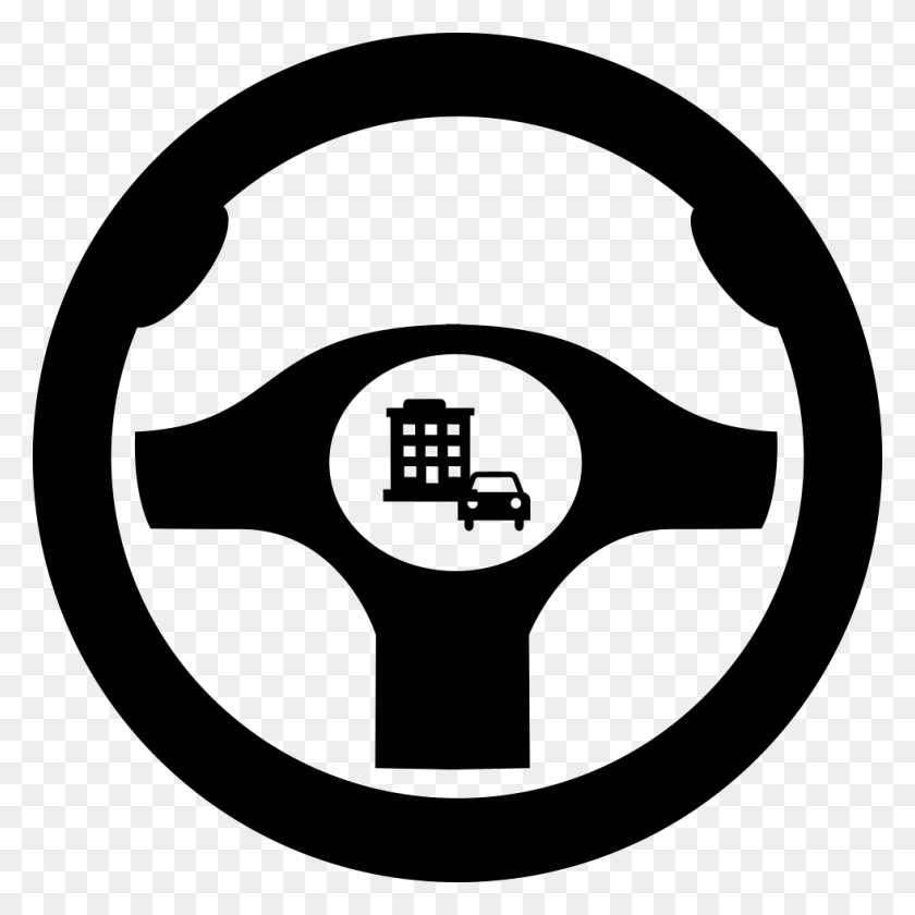 980x980 File Svg Car Drive Icon, Steering Wheel HD PNG Download