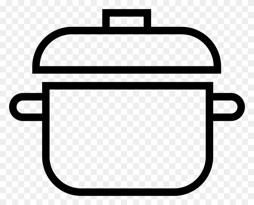 980x778 File Svg Casserole Icon, Luggage, Suitcase, Stencil HD PNG Download