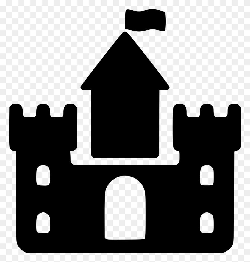 928x980 File Svg Castle Icon, Stencil, Wall, Dungeon HD PNG Download