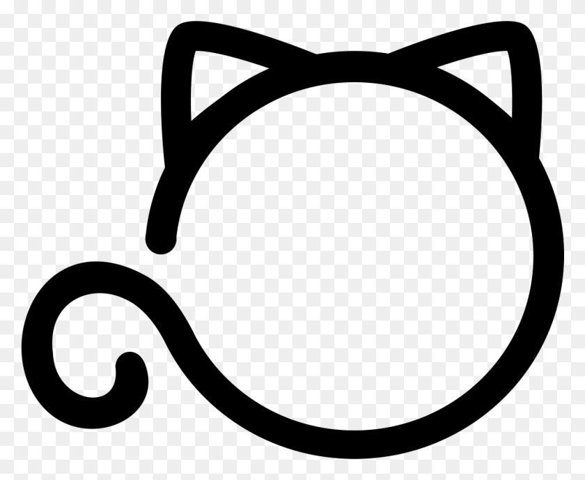 981x792 File Svg Cat Icon Transparent Background, Stencil, Label, Text HD PNG Download