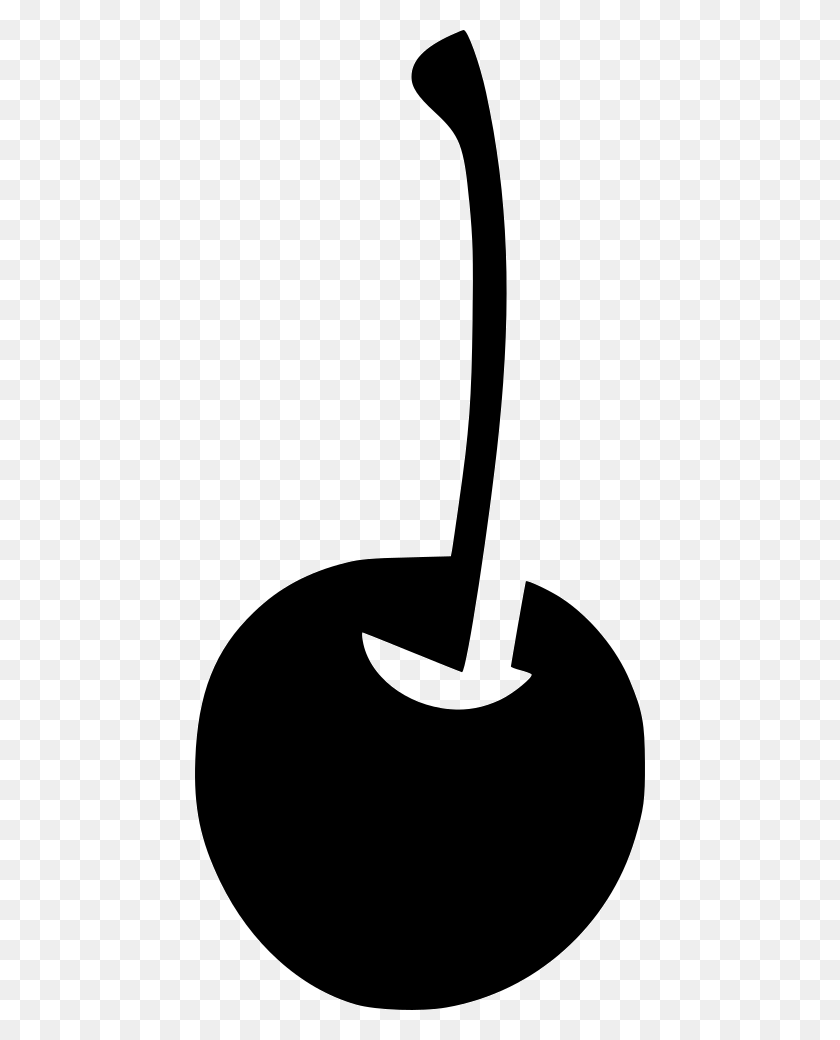 450x980 File Svg Cherry Black And White, Shovel, Tool HD PNG Download