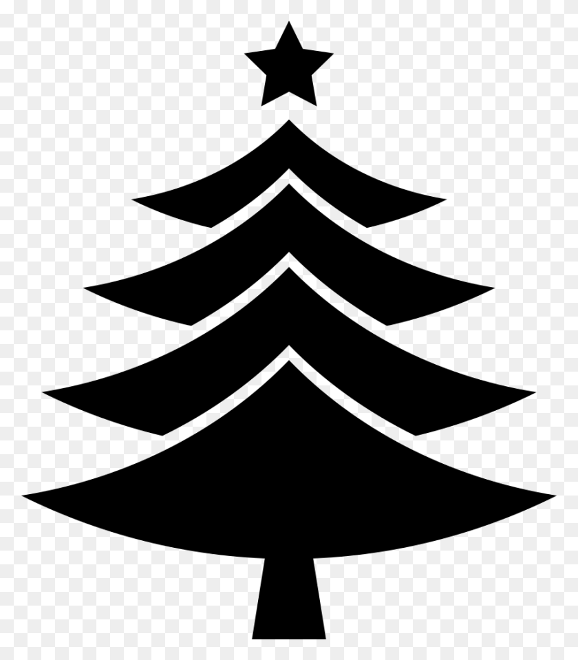 850x980 File Svg Christmas Tree Star Svg, Stencil, Symbol, Star Symbol HD PNG Download