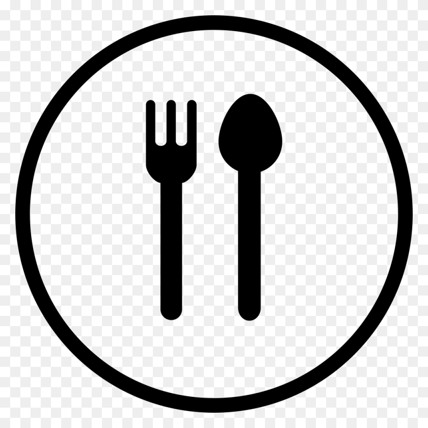 980x980 File Svg Circle, Fork, Cutlery HD PNG Download