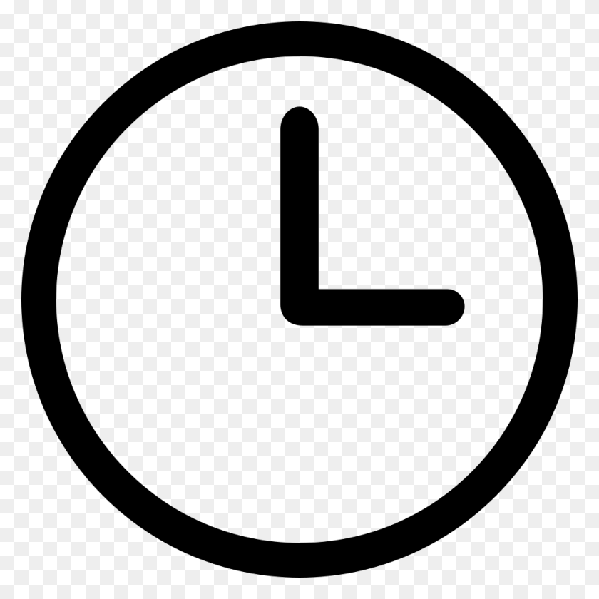 980x980 File Svg Clock Icon, Symbol, Sign, Road Sign HD PNG Download