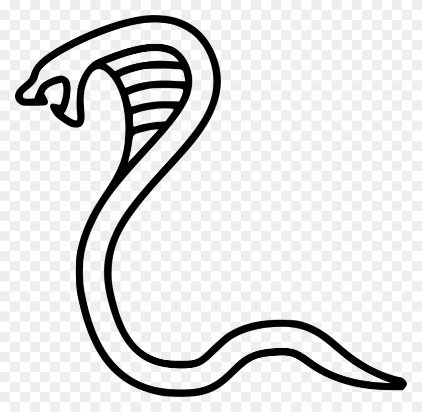 980x956 Descargar Png File Svg Cobra Icon, Reptil, Animal, Serpiente Hd Png