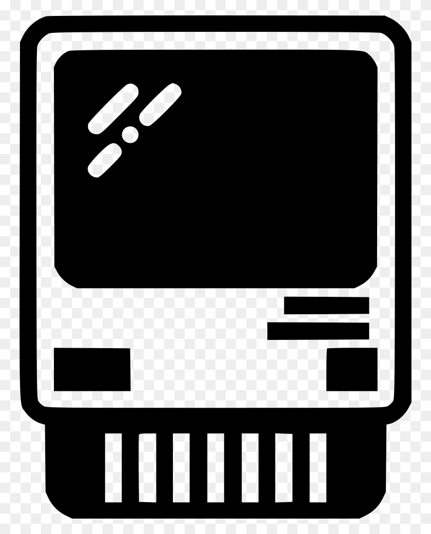 764x980 Файл Svg Компьютер, Электроника, Трафарет, Цифровые Часы Hd Png Скачать