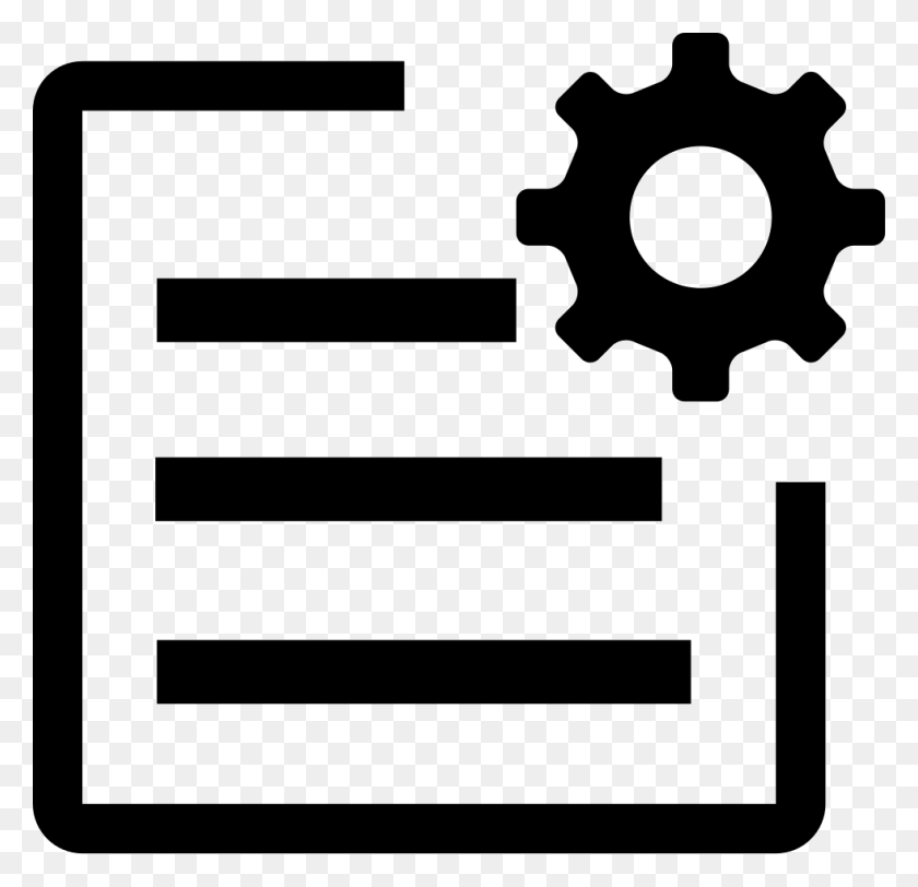 980x945 File Svg Contract Management System Icon, Machine, Gear, Text HD PNG Download