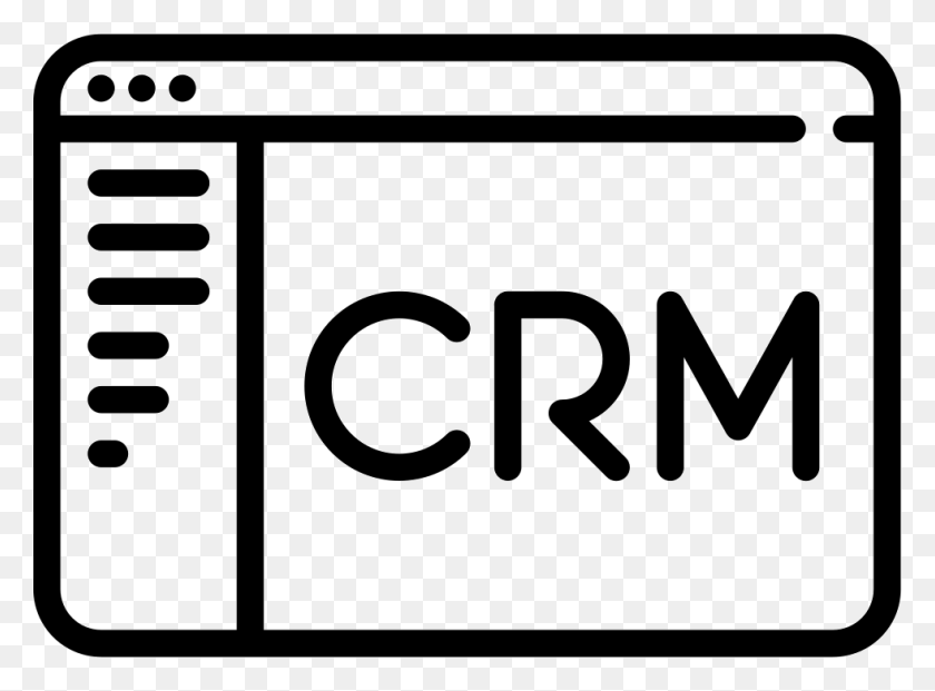 981x706 File Svg Crm Black Icon, Text, Number, Symbol HD PNG Download