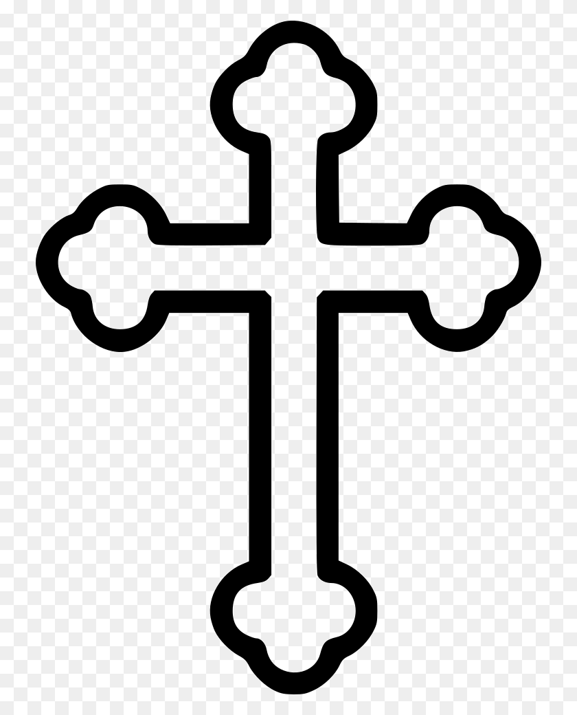 738x980 File Svg Cross Easter Coloring Pages, Symbol, Crucifix HD PNG Download