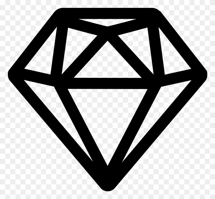 981x903 Файл Svg Diamond In A Circle Logo, Аксессуары, Аксессуар, Драгоценный Камень Png Скачать