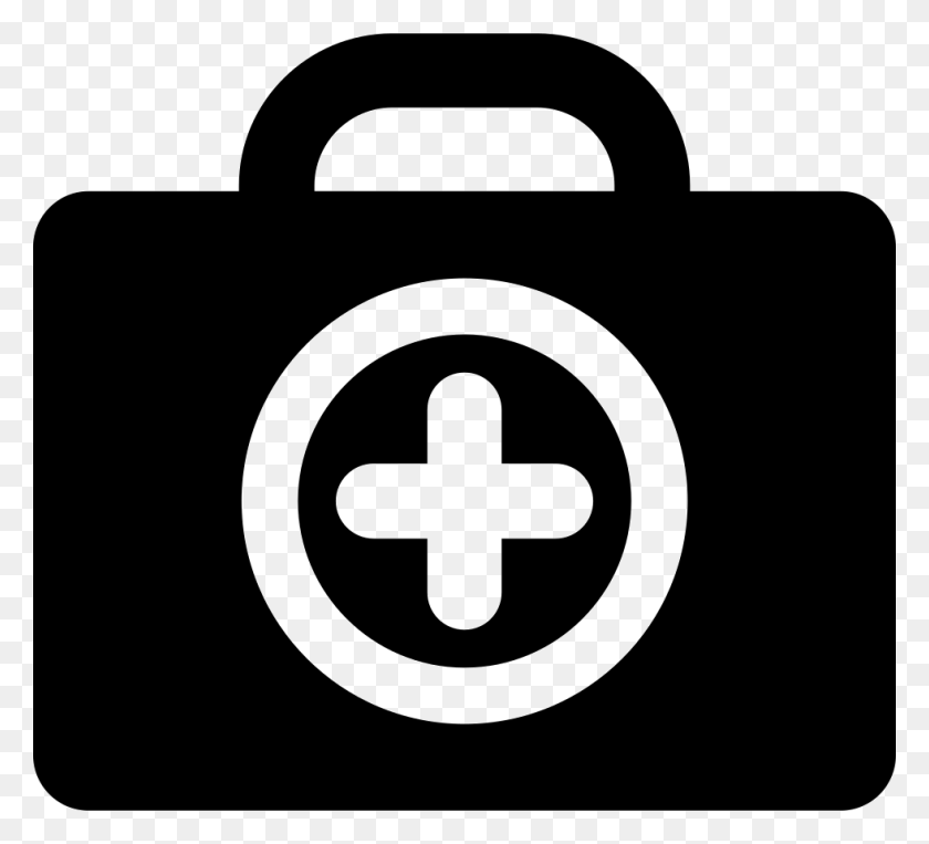 980x884 File Svg Doctor Briefcase Icon, Bag, Symbol, Stencil HD PNG Download
