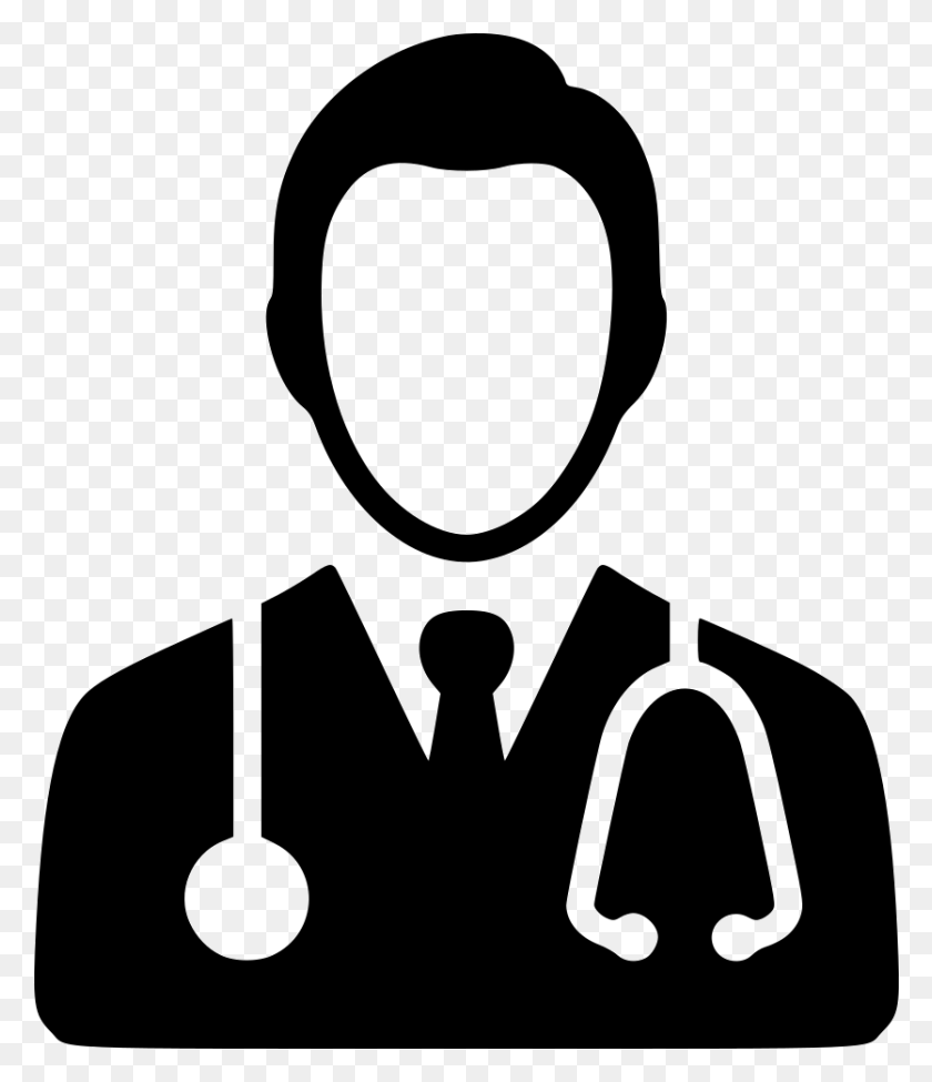 835x980 File Svg Doctor Icon Free, Stencil, Symbol HD PNG Download