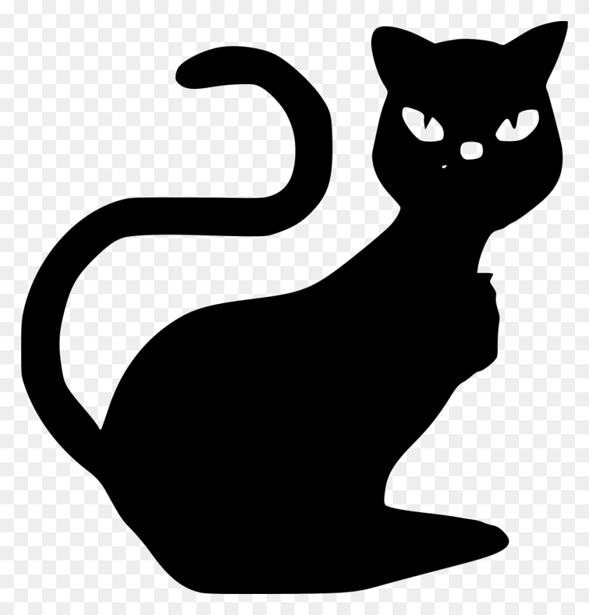 934x980 File Svg Domestic Short Haired Cat, Pet, Mammal, Animal HD PNG Download