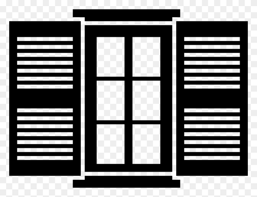 980x736 File Svg Doors And Windows Icon, Window, Rug, Shutter HD PNG Download